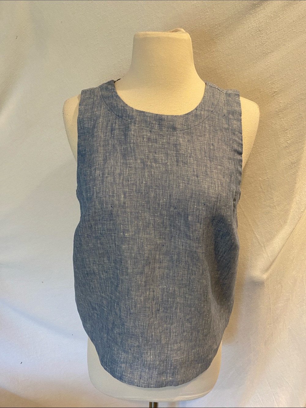 Loft back wrap Sleeveless linen Top NWOT